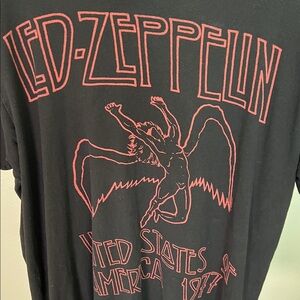 Led-Zeppelin Black Graphic T-Shirt